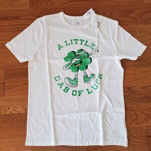 2 for $15 | GAP Kids Size XXL (14-16)  A Little Dab of Luck Shamrock Shirt NWT